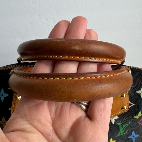 Louis Vuitton Multicolor Alma Bag Black Noir Takashi Murakami Y2K Vintage Purse - Picture 8 of 15